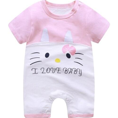 Baby Girl Cute Jumpsuit New Born 100 % Cotton Onesie Baby Summer Thin Romper Baby Boy Clothes Toddler Costume