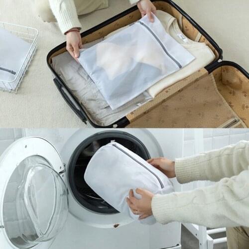 Home storage laundry bags Gray Zipper Laundry Bag Thickening Bra Bag Home laundry bags Garden Home Storage Organization