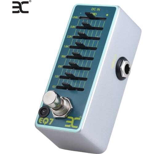 ENO EX EQ7 Equalizer Guitar Effect Pedal 7-Band EQ Guitar Pedal Full Metal Shell True Bypass for Guitar Parts Guitar Accessories
