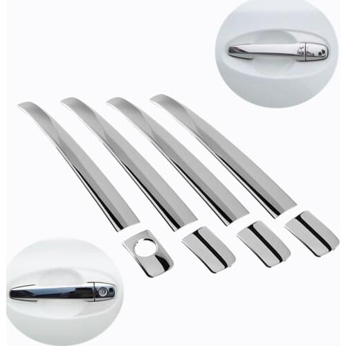 FUNDUOO For Toyota Verso AR20 2009 2010 2011 2012 2013 2014 2015 2016 Stainless Steel Door Handle Cover Pad Sticker Car Styling