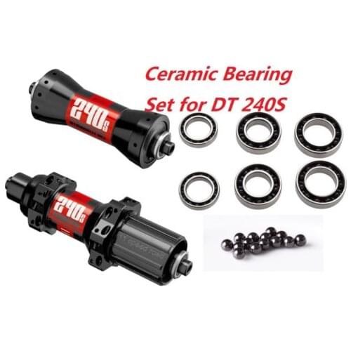 J&L Ceramic Bearing kit for DTSwiss 240s Front&Rear QR Road Hub StraightPull