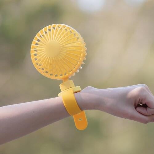 F36 Mini Watch Fan 2000mAh Portable Stroller Fan DC5V USB Charging Mini Summer Outdoor Fan