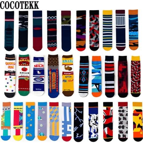 Cartoon Anime Casual Hip Hop Creative Soft Funny Novelty Happy Socks Winter Warm Couple Skateboard Socks Street Trend Socks Gift