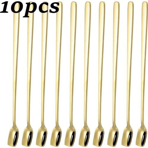 Stainless Mug Coffee Spoon With Long Handle Spoon Creative Gift Spoon 304 Stainless Tea Stirr Spoon For Kitchen Accessories Tool