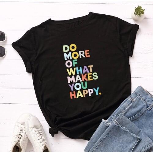 New plus size womens home summer T-shirt fashion top fashion print womens T-shirt casual T-shirt womens clothing color letter