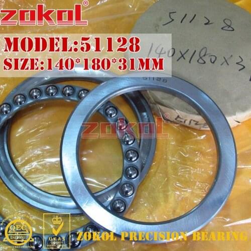 ZOKOL bearing 51128 Thrust Ball Bearing 8128 140*180*31mm