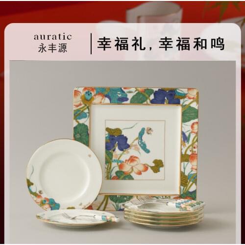 Наборы тарелок Qeedns China At AliExpress