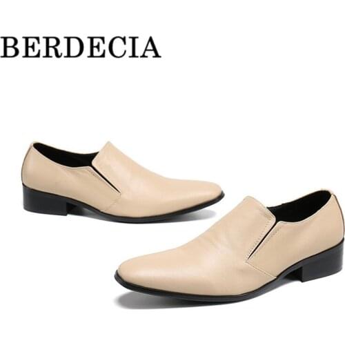 Luxury Berdecia Slip-On Gentleman Casual Shoes Men 2021 Pointed Toe Design Flat Comfortable Low Sole Office Loafers 46 Size