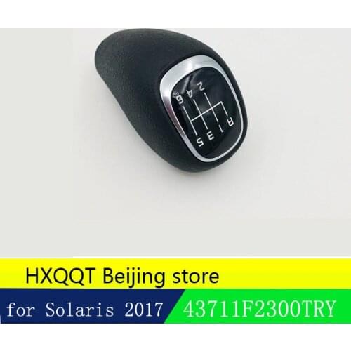For GENUINE 6 Speed Gear Knob Handle Gear Shift Knob for 17 I30 16-Elantra 17 SOLARIS 43711-F2300TCS 43711F2300TRY