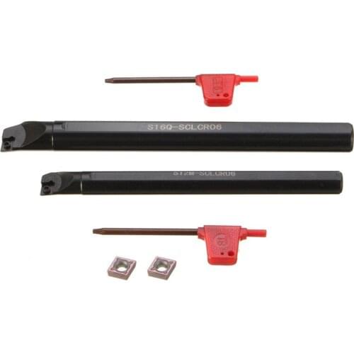2Pcs SCLCR 6x100mm And 12x150mm Boring Bar Holder Turning Tool With CCMT0602 95 Degree 2 Sizes Wholesale Price