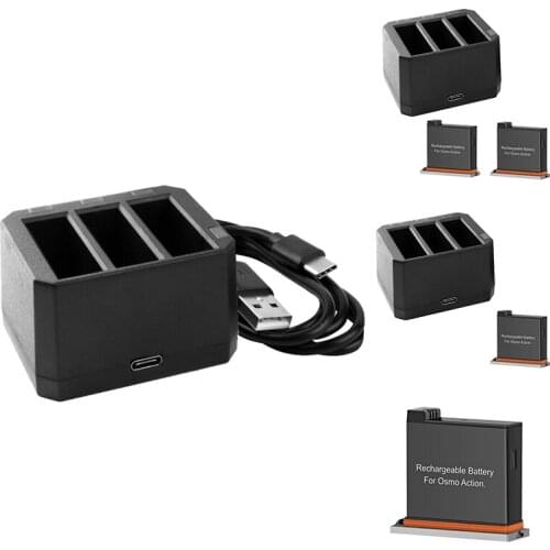 For DJI Osmo Action Camera Charger Adapter USB Type-C Charging Port