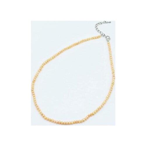 New Arriver Favorite Pearl Necklace Girl Small Pearl Short Necklace 4mm Tinny Fine Jewelry White Pink Lavender Color For Choose