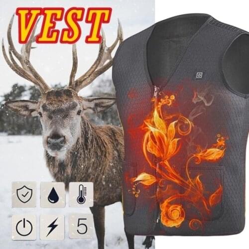 Electric heated jacket Heated Vest Men Women Thermal Vest Jacket heating vest jacket men tactical vest veste