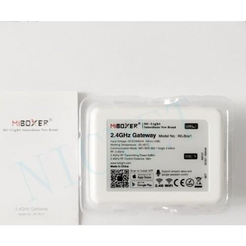10pcs Miboxer WL-Box1 2.4GHz Gateway Wifi controller DC5V system Wireless APP Control for led strip light compatible with IOS