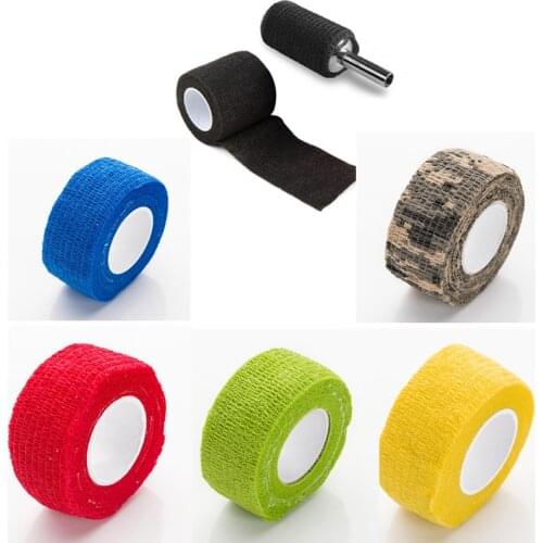 12 pcs/boxEZ Cohesive Bandages 1” inch wide x 5 yards Colorful Elastic Tattoo Grips Bandage tattoo supply accessories