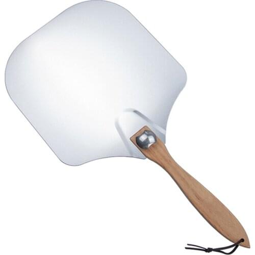 2021 Folding Pizza Shovel Aluminum Wood Handle Pizza Shovel Aluminum Baking Shovel Pizza Transfer Tool Folding Shovel
