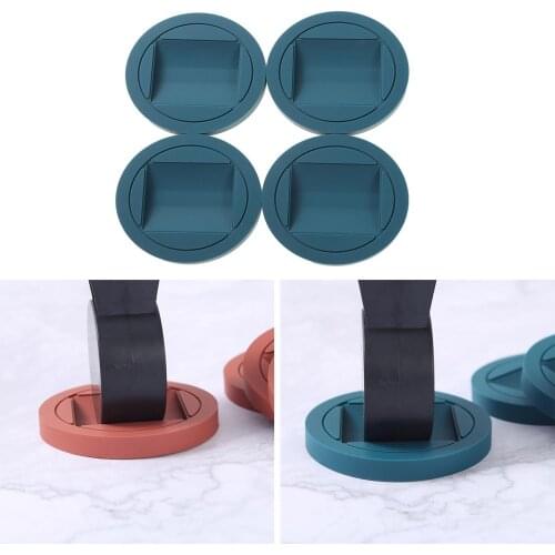 4Pc Furniture Feet Cups Rubber Anti Slip Legs Covers Sofa Bed Coaster Pads Table Chair Legs Caps Anti Vibration Floor Protectors