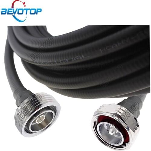 7/16 L29 DIN Male to DIN Male Plug Connector 1/2 Super Flexible 50-9 Feeder Line Jumper RF Coaxial Pigtail Extension Cable Cord