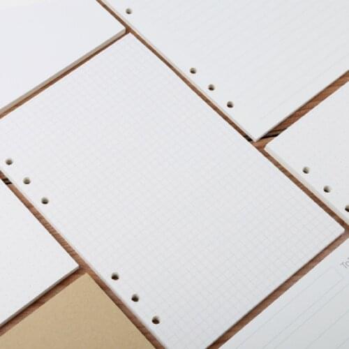 40 Sheets Ring Notebook Insert Refills 6 Holes Loose Leaf Papers Journals A5 A6 Spiral Diary Planner Inner Core Papers