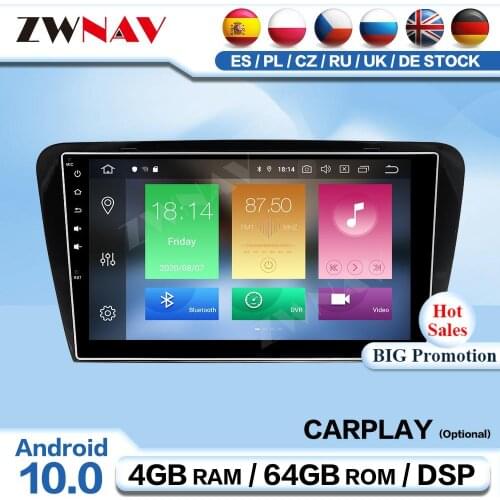 Carplay 2 Din Android Screen Multimedia For Skoda Octavia 2014 2015 2016 2017 Radio Receiver Audio Stereo Player GPS Head Unit