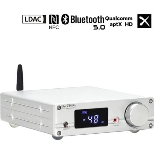 BRZHIFI NXC07 ES9038Q2M Digital Audio Decoder CSR8675 Bluetooth 5.0 With AK4113 Chip Decoder Headphone Amplifier Supports LDAC