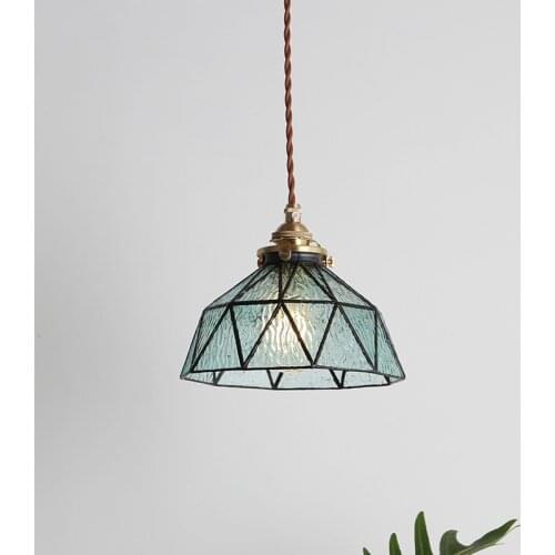 Colour Glass Arts Small A Chandelier Modern Concise Ins Full Copper Japanese Style Bar Bar Counter Originality Restaurant