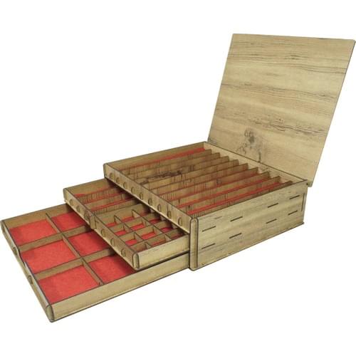 Wooden Jewelry Storage Box Accessory Organizer 3 Layer 51 Compartment Drawer Bedroom Living Room Gift Storage Free Shipping