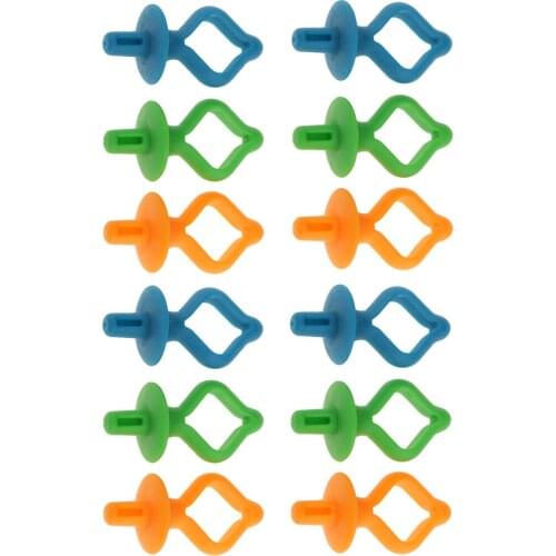 12 Pieces Bobbin Thread Holders Thread Buddies Clips Sewing Machine Accessories for Thread Spool Organizing, Assorted Colors