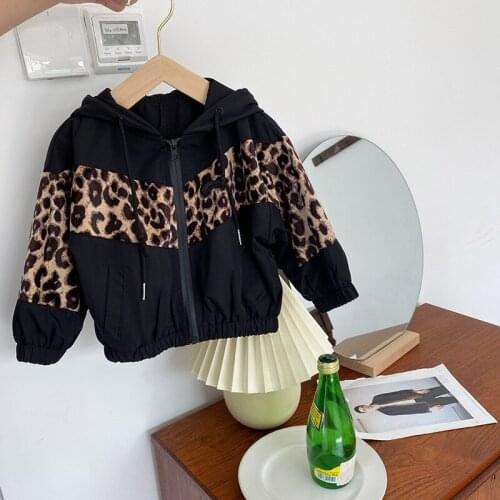 Childrens Clothing 2020 Autumn and Winter Boys Fashion Jacket Childrenshooded Jacket Thickened Coat Baby Leopard Windbreaker