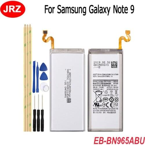 EB-BN965ABU For Samsung Galaxy Note9 Note 9 N9600 N960F N960U N960N Battery 4000mAh Phone Replacement Batteria Batterie+Tools