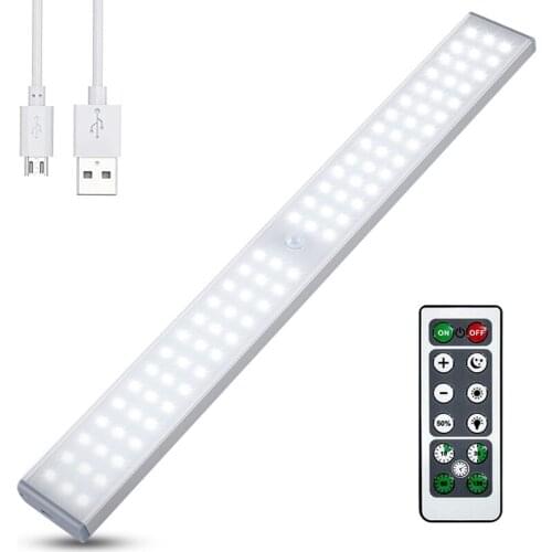 LED Closet Light,80 LED Rechargeable Motion Sensor Closet Light Under Cabinet-With Remote For Stairs,Wardrobe,Kitchen Promotion