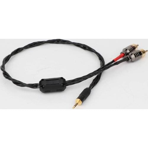 HIFI TRRS Balanced 2.5mm to 2 RCA Male Audio Cable For Cayin N5 Iriver AK240 AK380 AK120II Amp Onkyo DP-X1