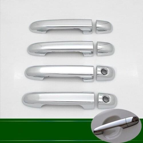 Chrome Door Handle Cover Trim Set For KIA Soul 2010 2011 2012 2013 Facelift Never Rust Car Accessories Stickers Car Styling
