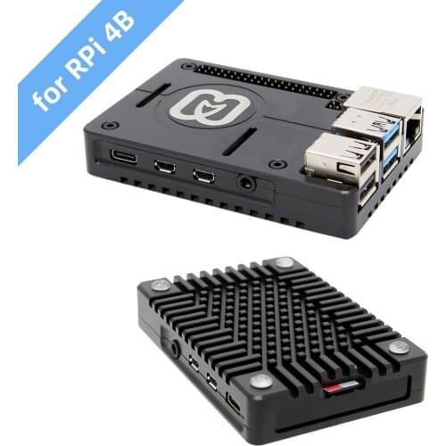 Raspberry Pi 4 Ultra-Thin CNC Aluminum Alloy Metal Case / Passive Cooling Enclosure Box for Raspberry Pi 4 Model B Only