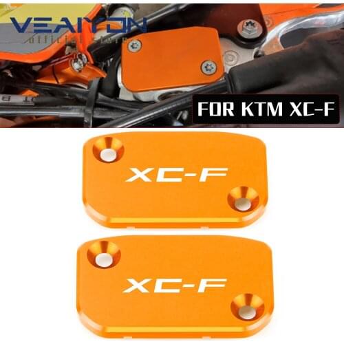 For KTM Front Brake Clutch CNC Fluid Reservoir Cover Cap Moto Accessories 250 XCF 2007-2021 350 XC-F 2011-2021 450XC F 2013-2021