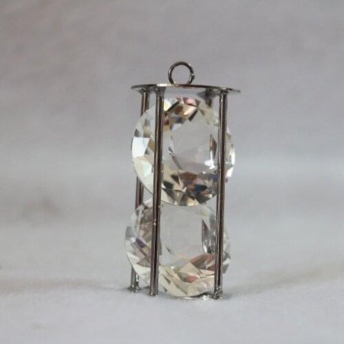 HOT!!crystal pendants black arc cube cage 15x44mm 25x46mm diy necklace for women sweater jewelry 2/pcs B886