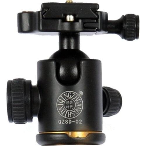 Camera Tripod Metal Ball Head Ballhead with Quick Release Plate 1/4" Screw Q02