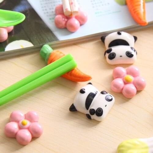 Cute cartoon style vegetables chopsticks rack creative environment ceramic chopsticks holder Chopsticks Stand wholesale