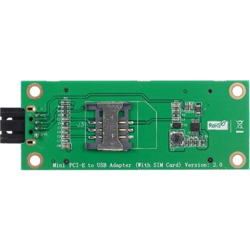 Mini PCIe WWAN to USB Adapter Card With SIM Slot WWAN/3G/LTE Module Tester Converter Wide Area Network Card USB 4wire input port