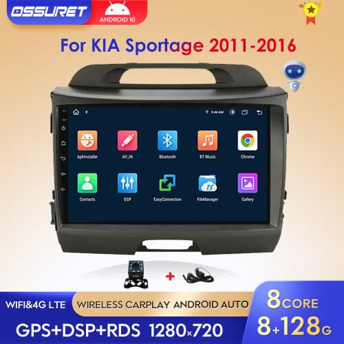 2G+32G Android 10 Car Radio Multimedia Video Player Navigation GPS 2 din For KIA Sportage 3 2010 2011-2016 no dvd