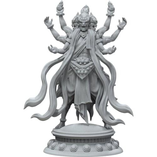 1/24 75mm Resin Model Kits Asura Figure Unpainted No Color