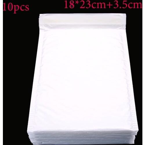 Office Stationery Paper (18 * 23cm + 3.5cm) 10 Pieces / White Envelope Paper Bubble Bag Foam Collision Postage Delivery Bag