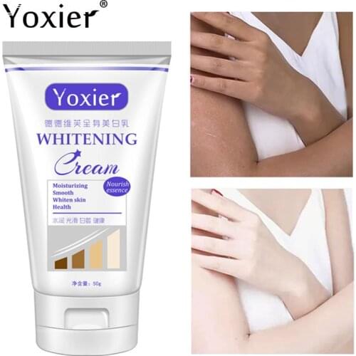 Yoxier 50g Whitening Cream Improve Moisturizing Nourish Repair Arm Armpit Ankles Elbow Knee Body Dull Brighten Arbutin Skin Care