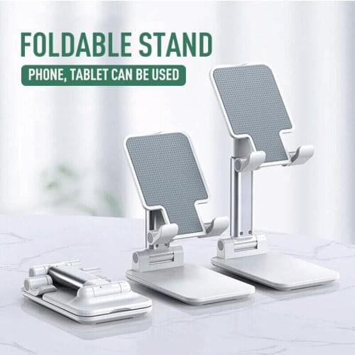 Mobile Phone Support holder Stands Desktop Live Tablet Support Folding Lifting Telescopic Metal Bracket Universal Foldable Hot