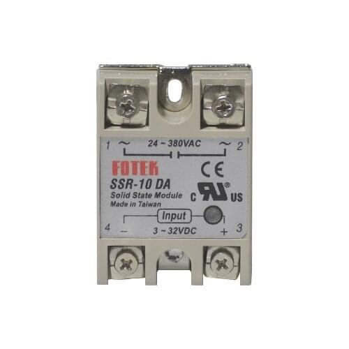 Industrial single phase solid state relay SSR - 40DA 40A actually 3-32V DC TO 24-380V dc control ac SSR-40DA 1pcs