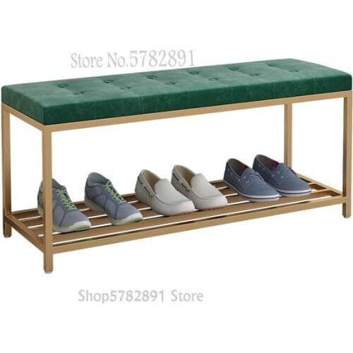Light Luxury 20cm Wide Shoe Bench Narrow Ultra-thin Creative Home Entrance Nordic Belt Shoe Rack Long Compact Shoe Bench
