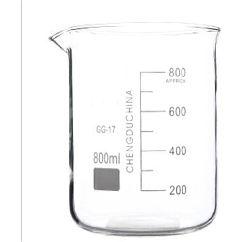 800mL Glass Beaker Low Form New Chemical Lab Glassware