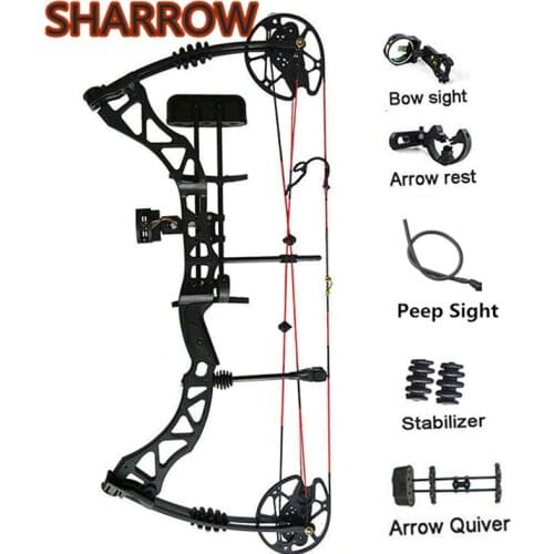 Archery Compound Bows 25-60lbs Adjustable Hunting Bow Adult 329FPS Alloy Right Hand Bow For Outdoor Hunting Shooting Accessories