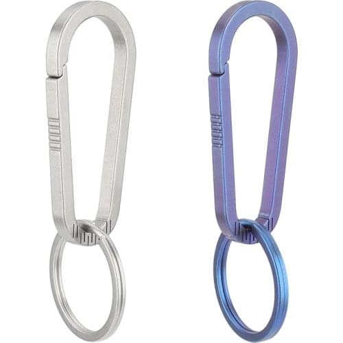 Titanium Buckle Waist Chain Accessories Outdoor EDC Tool Keychain Pocket Titanium Alloy Buckles Car Accessories