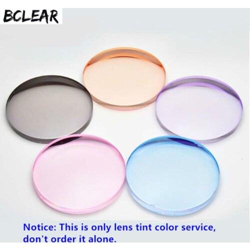 BCLEAR Lens Color Tint Service only, Don't order this service alone, contact with seller to buy prescription lenses products